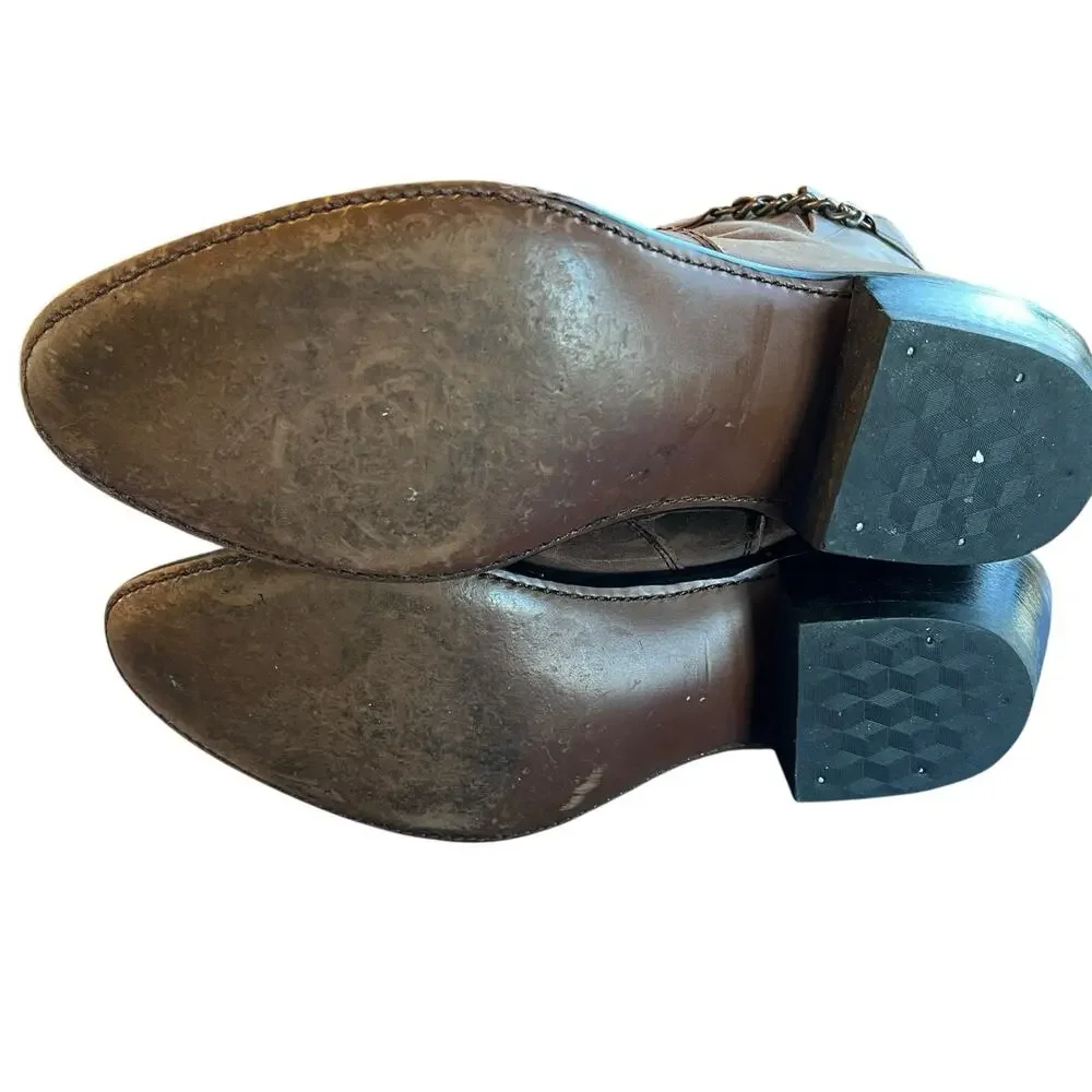 Durango Booties Boots Women Size 7.5M Brown Leather Western Cowgirl Rodeo Retro